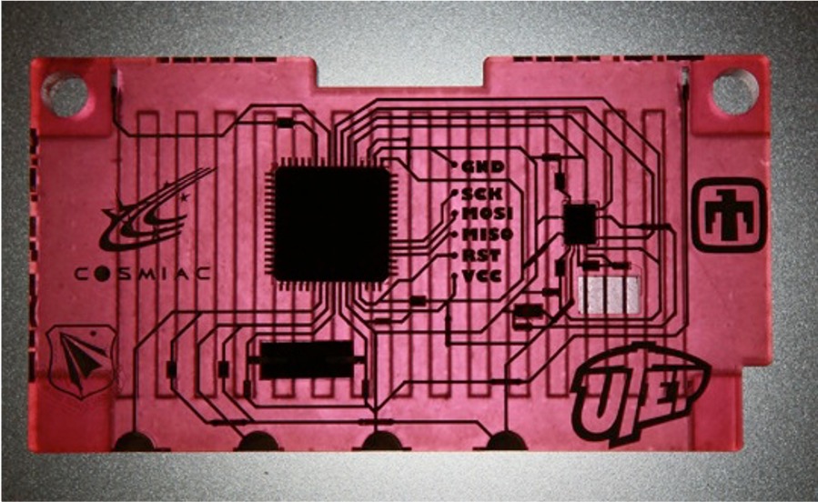 3D printed circuit board with embedded traces